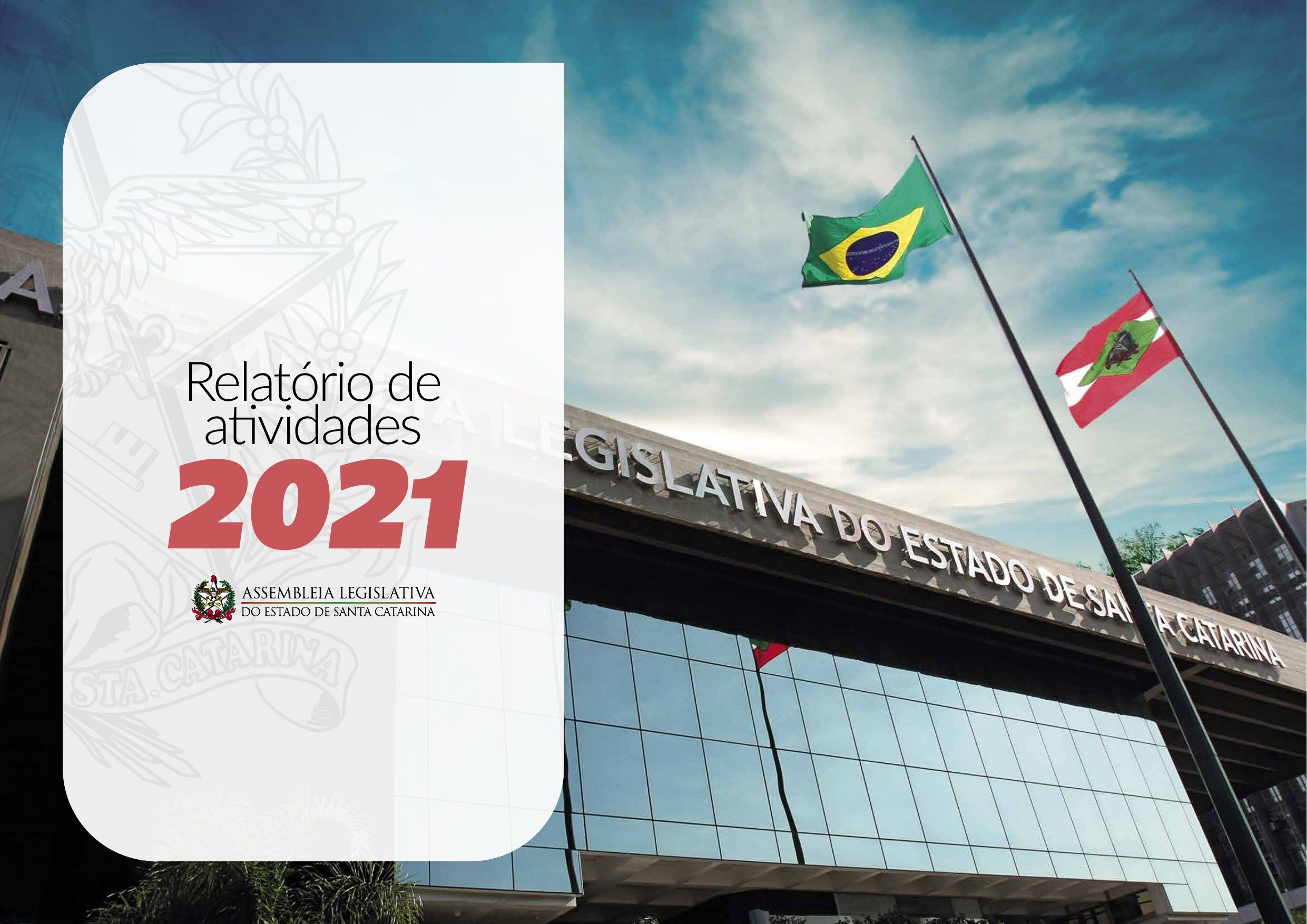 Capa Relatório de Atividade 2021 — Assembleia Legislativa de SC
