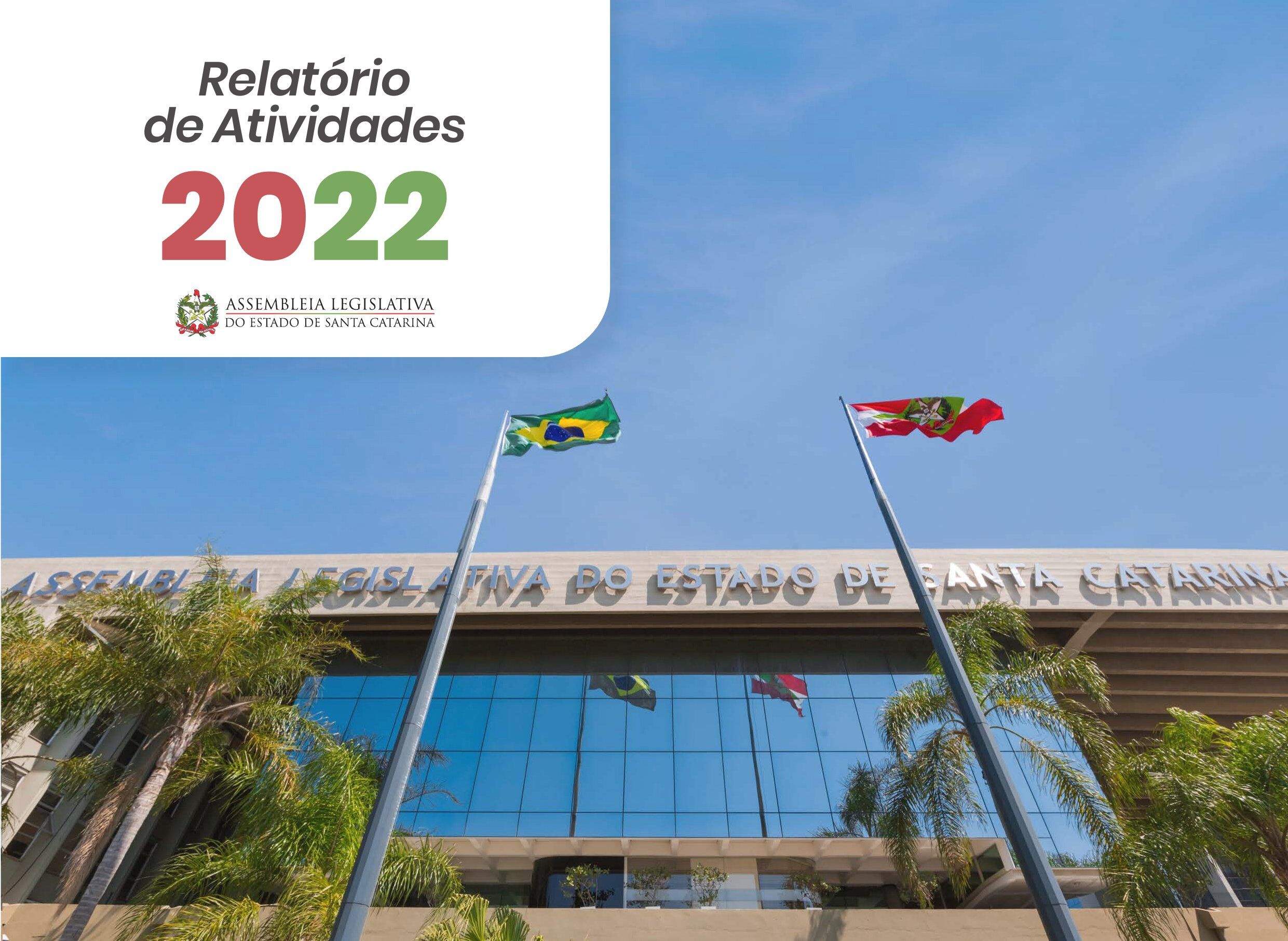 Capa Relatório de Atividade 2022 — Assembleia Legislativa de SC